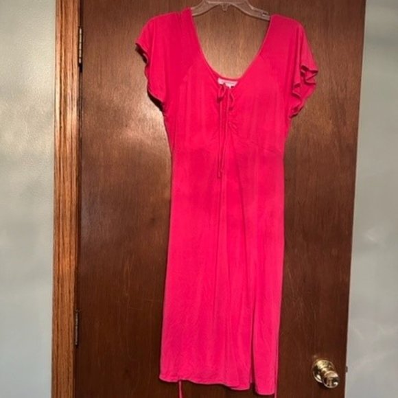 Motherhood Maternity Hot Pink Dress size medium - Picture 1 of 2